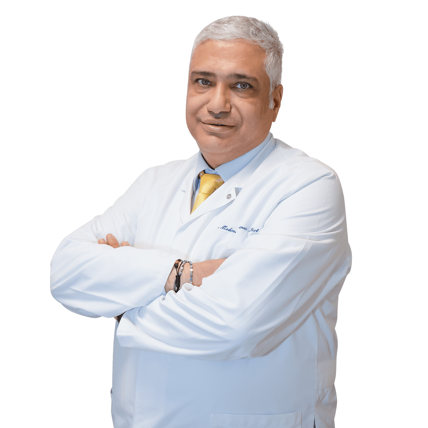 Professional doctor in white coat